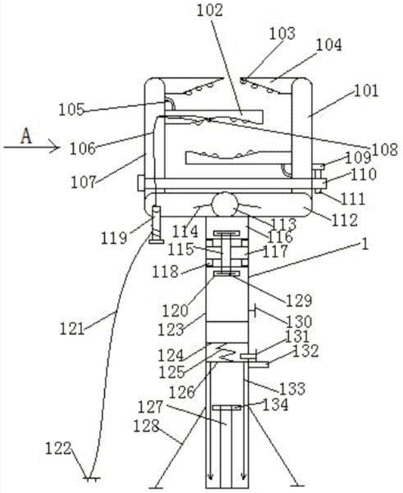 A reinforced transitional grounding device