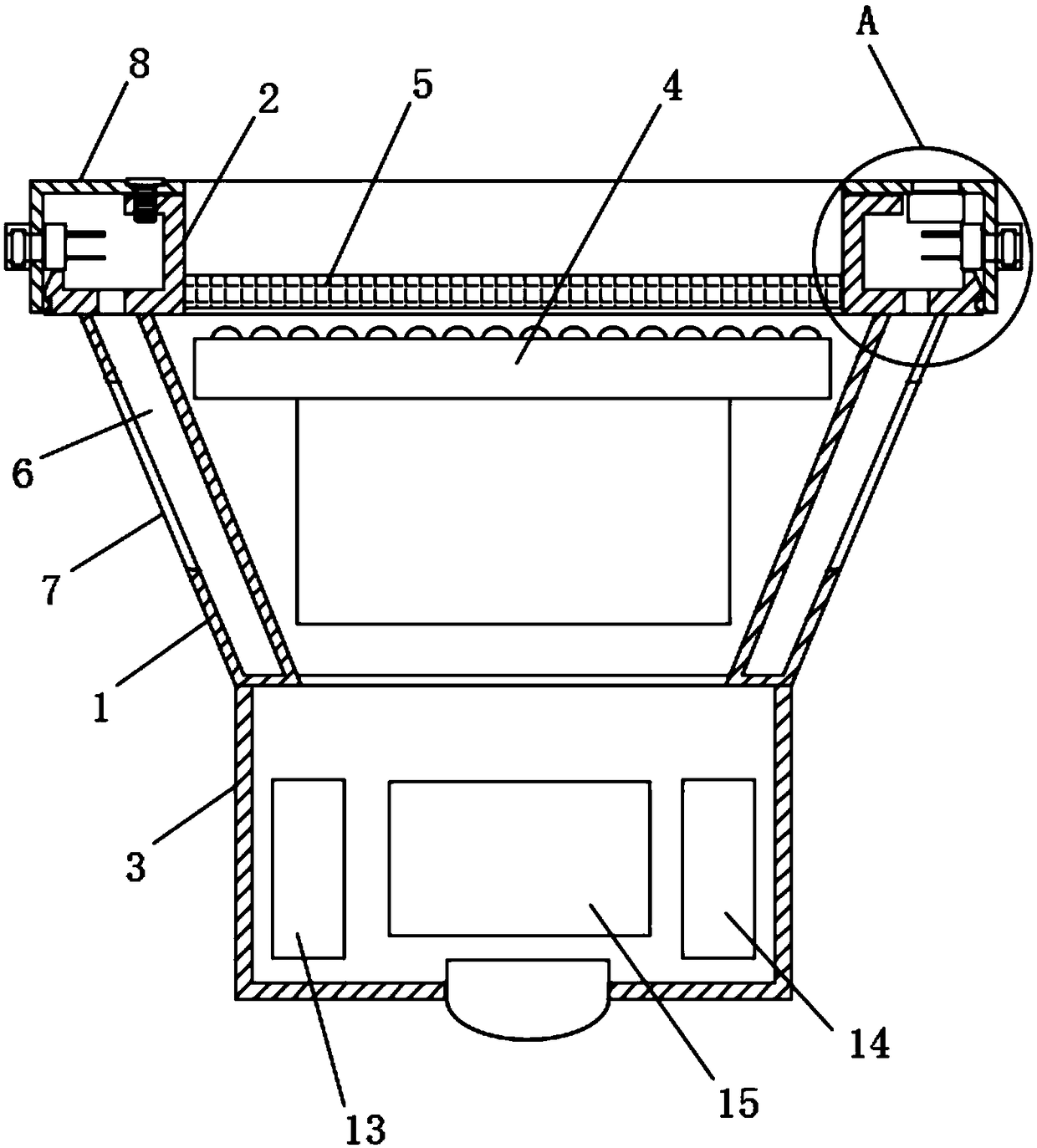 Intelligent human body induction LED down lamp