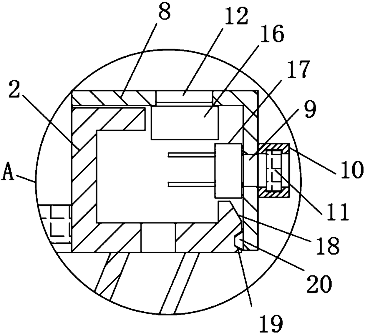 Intelligent human body induction LED down lamp