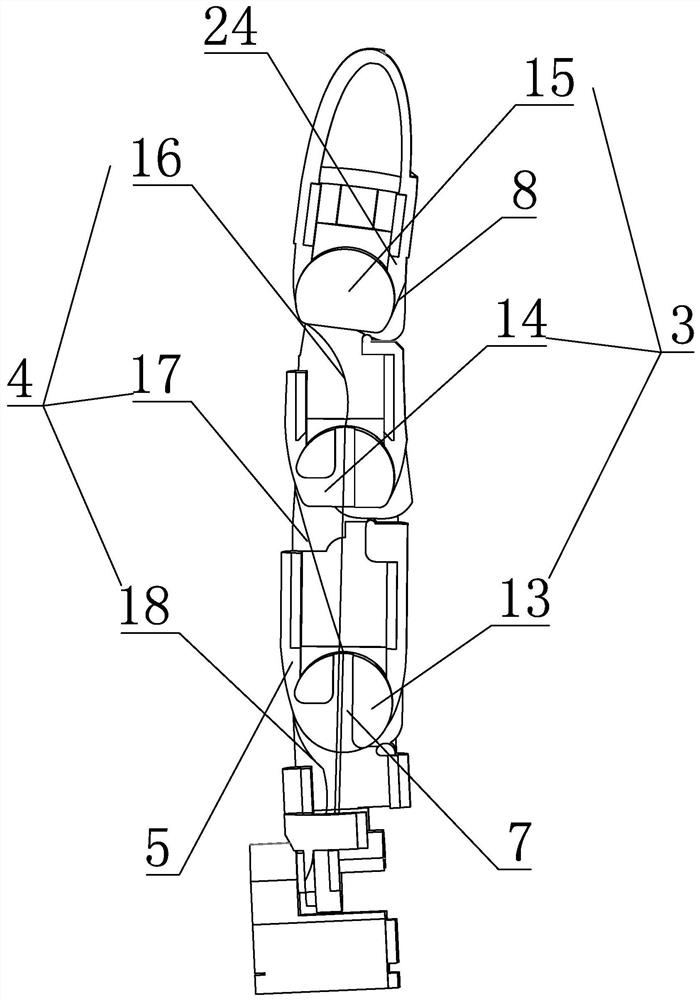 A finger joint of tendon-driven humanoid dexterous hand