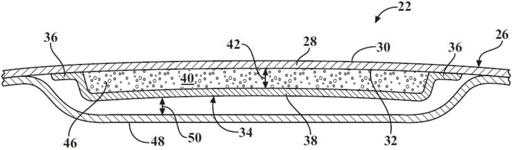 Panel assembly with noise attenuation system