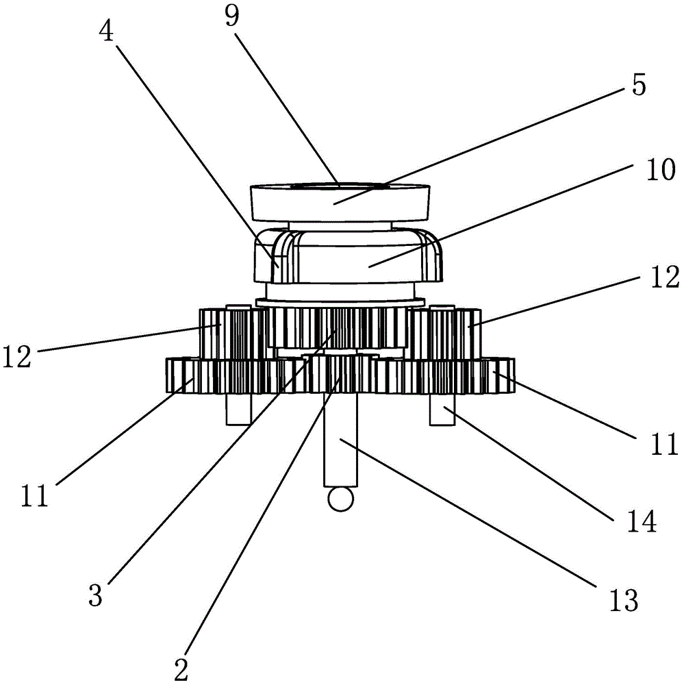 Power assisting device for mop bucket