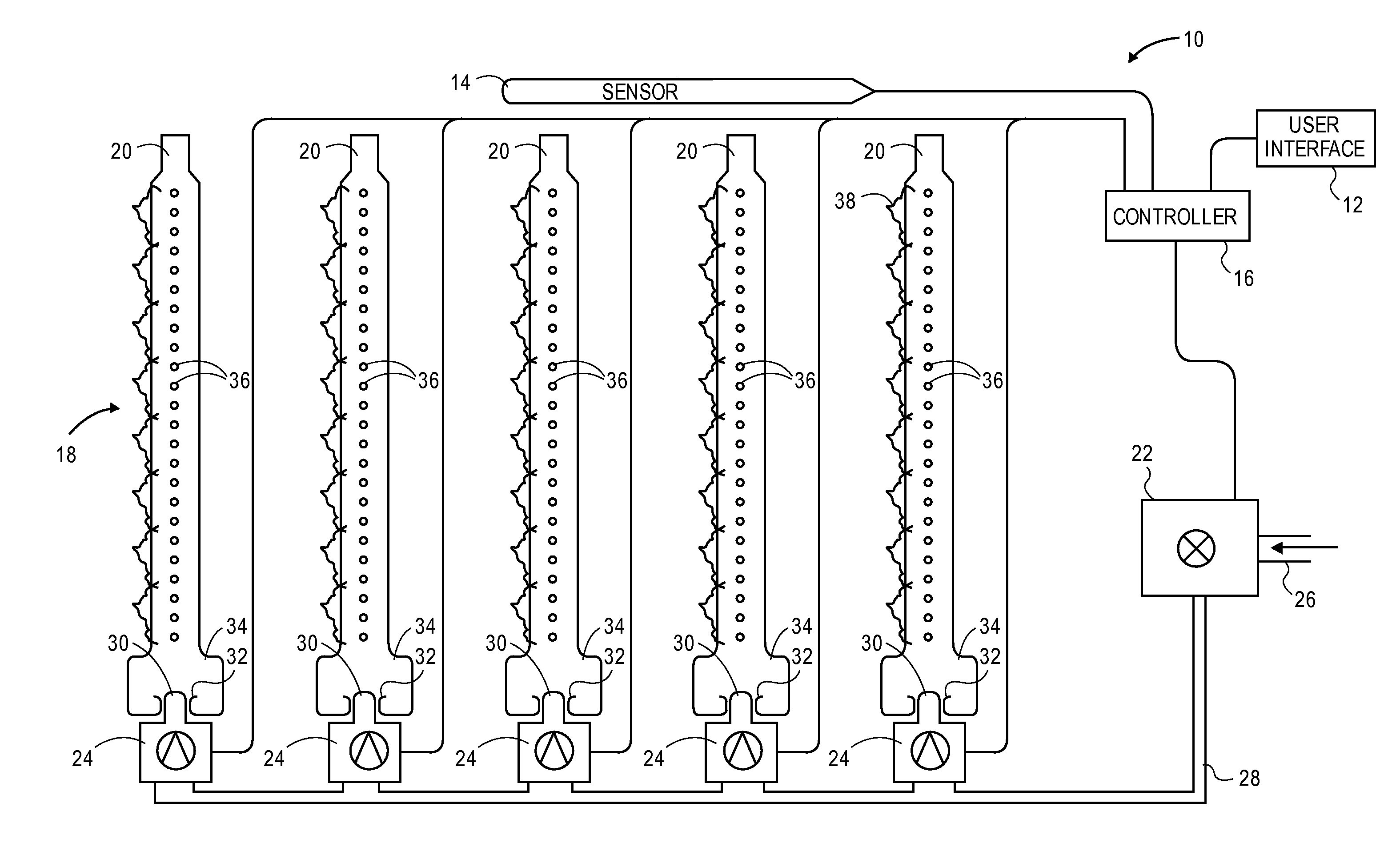 Variable output heating control system