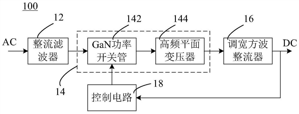 Flyback switching power supply and high-frequency converter