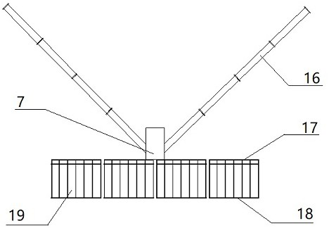 Multistage intercepting device for blue-green algae