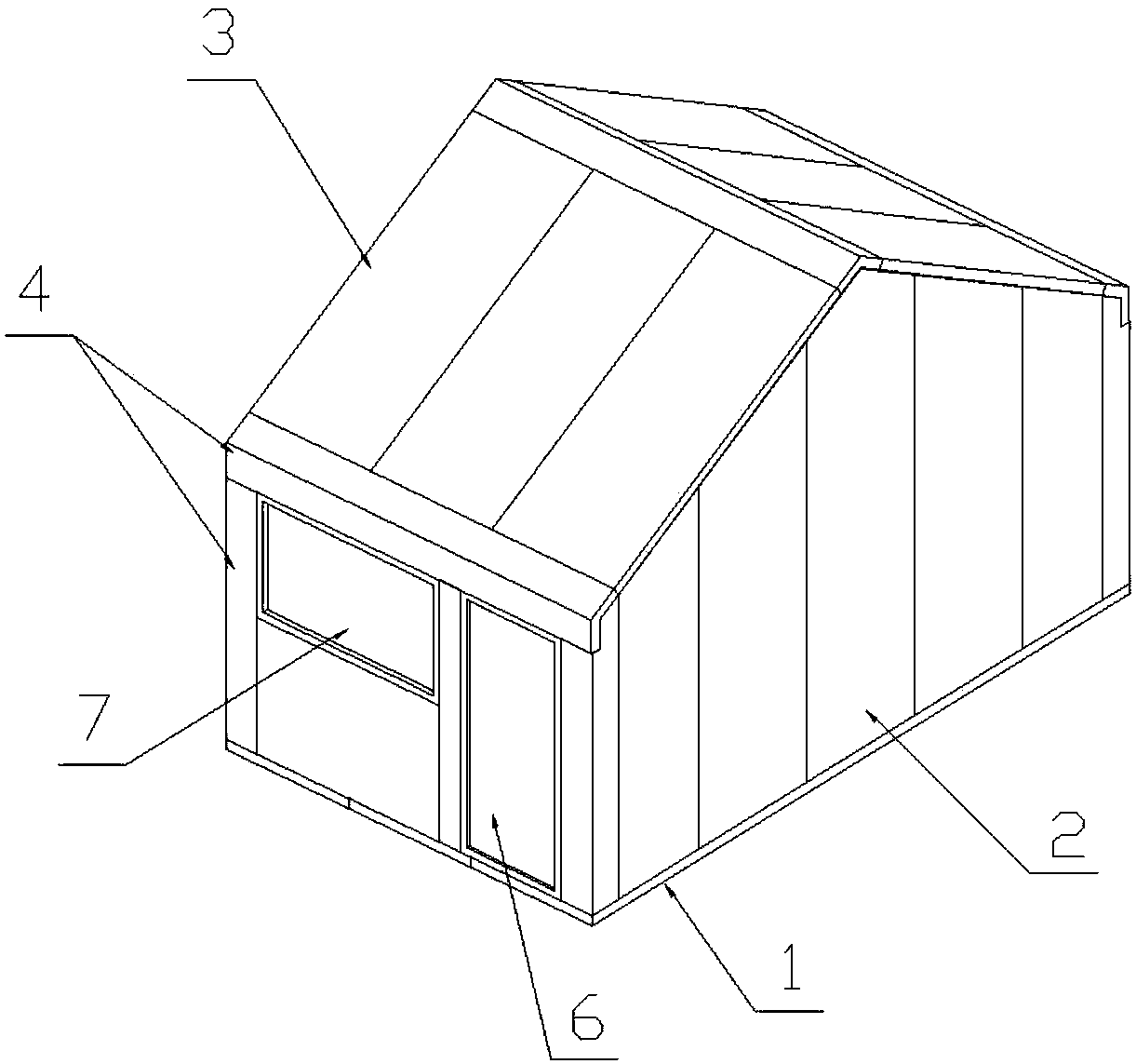 Fabricated house capable of being quickly assembled and disassembled