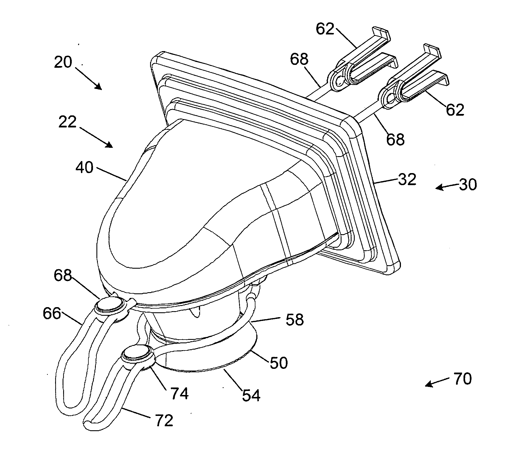 Device and method for redirecting airflow from a vent to an article