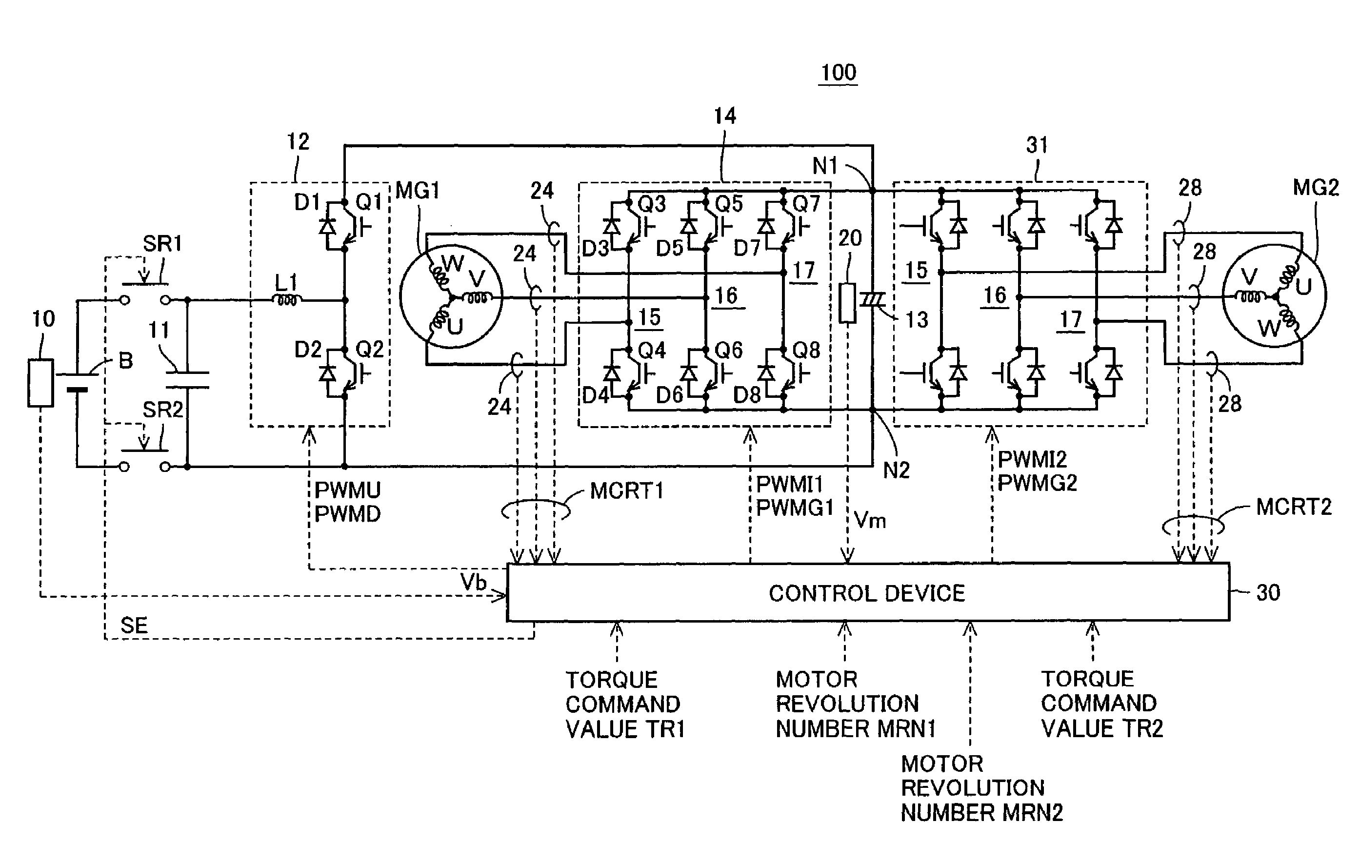 Voltage conversion device and computer-readable recording medium with program recorded thereon for computer to execute control of voltage conversion by voltage conversion device