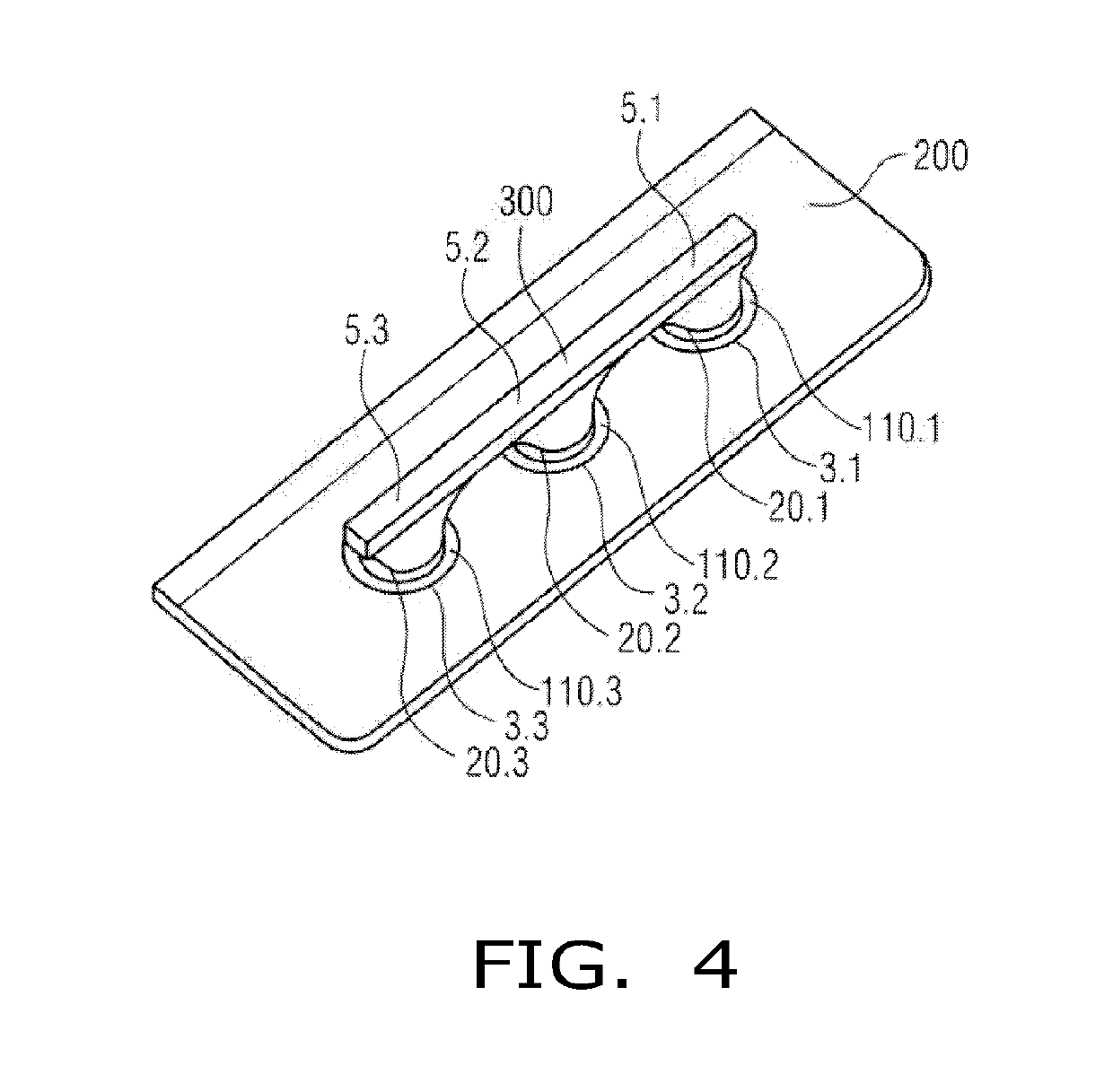 Feedthrough with flat conductor