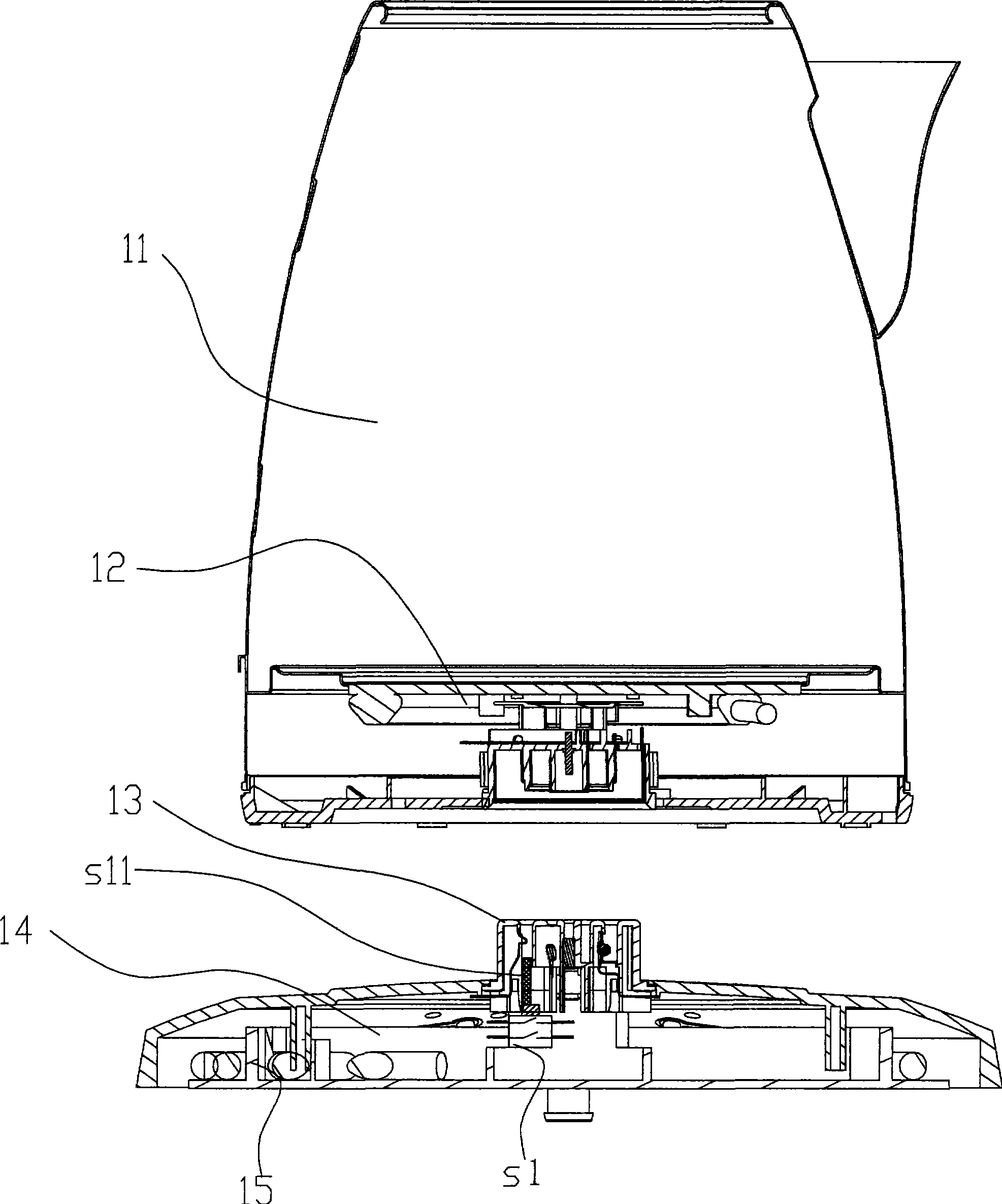 Microcomputer controlled liquid heating device