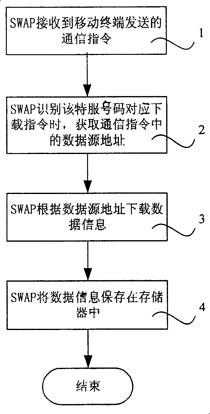 System and method for implementing wireless terminal data information storage