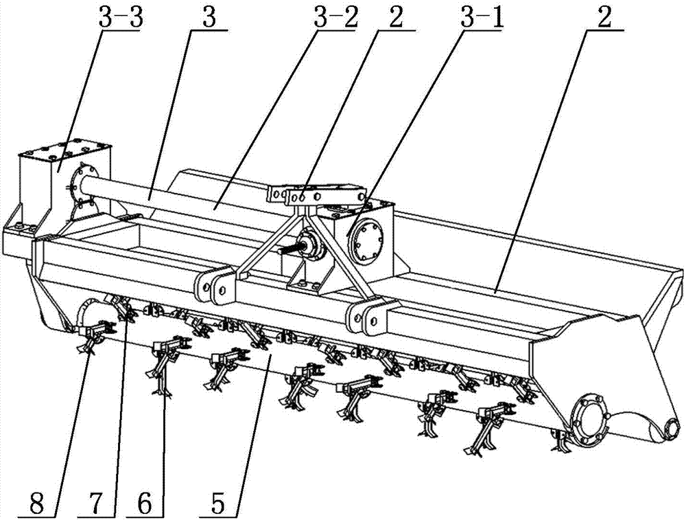 Copying pulverizer for maize straws returning to field