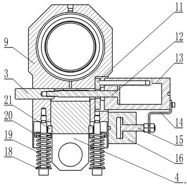 Single-action type variable length connecting rod and crank-connecting rod transmission mechanism