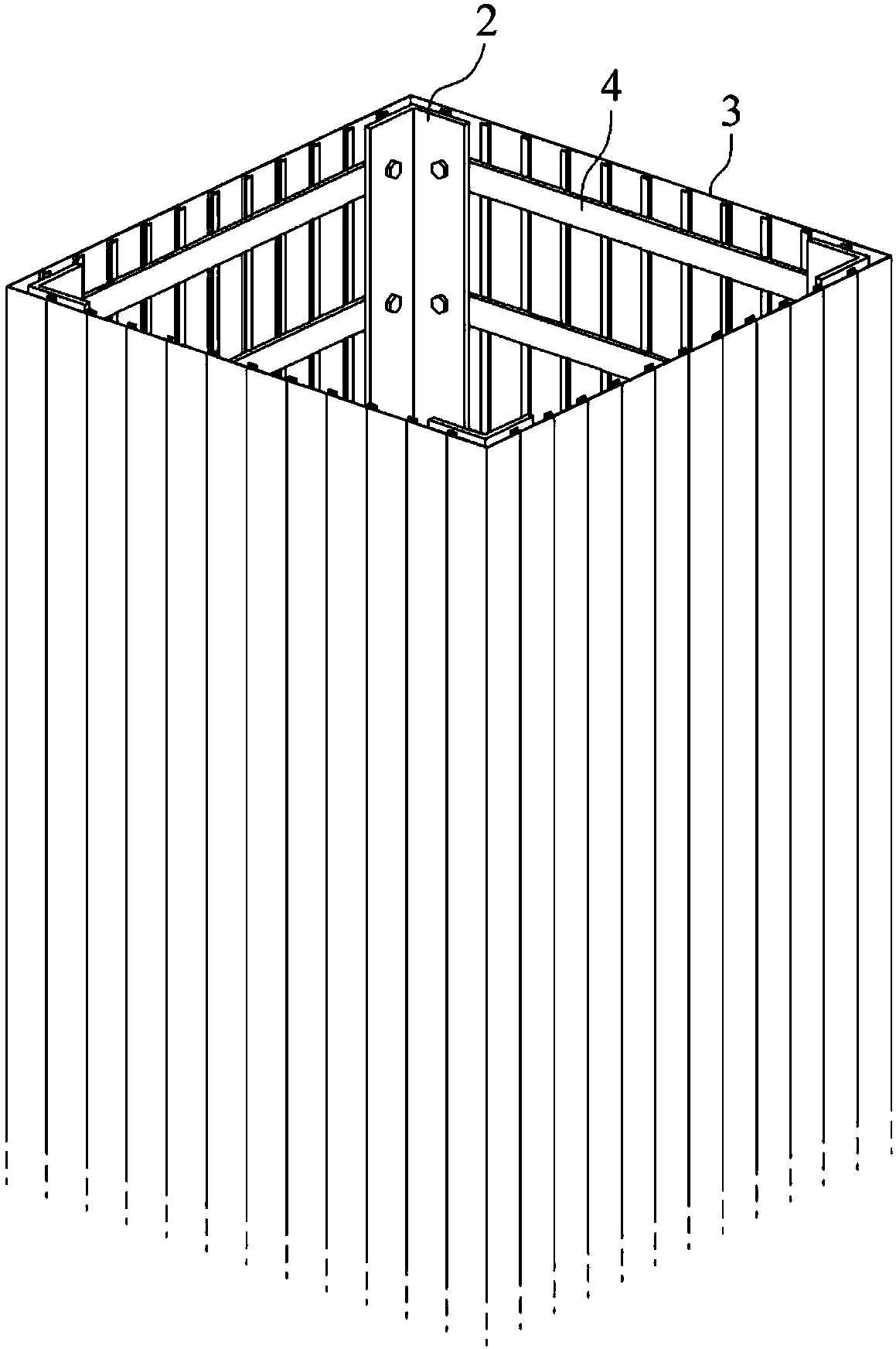 Structure for fixating deck formwork