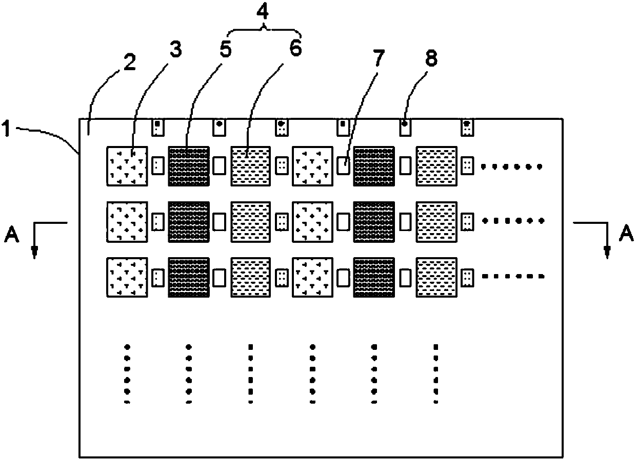 All-color micro LED array perpendicular epitaxial preparation method