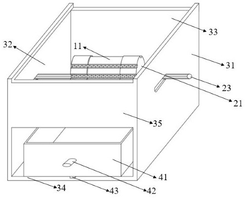 Test device for reinforcing soil body based on MICP technology and use method