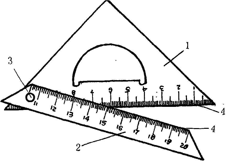 Dual-purpose ruler