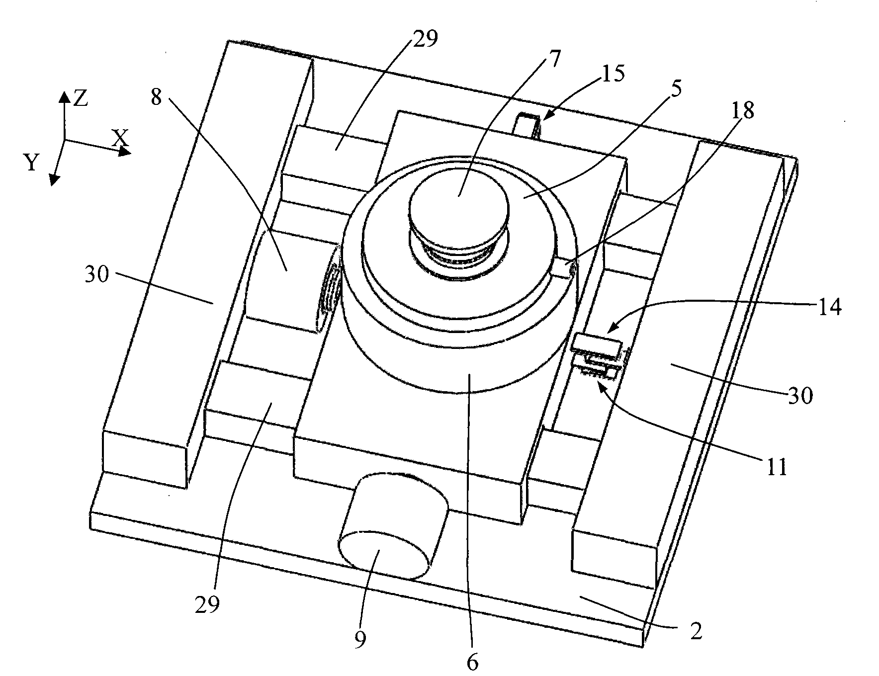 Electromagnetic damping vibration isolator with coplace air flotation orthogonal decoupling and two-dimensional flexible hinge angle decoupling