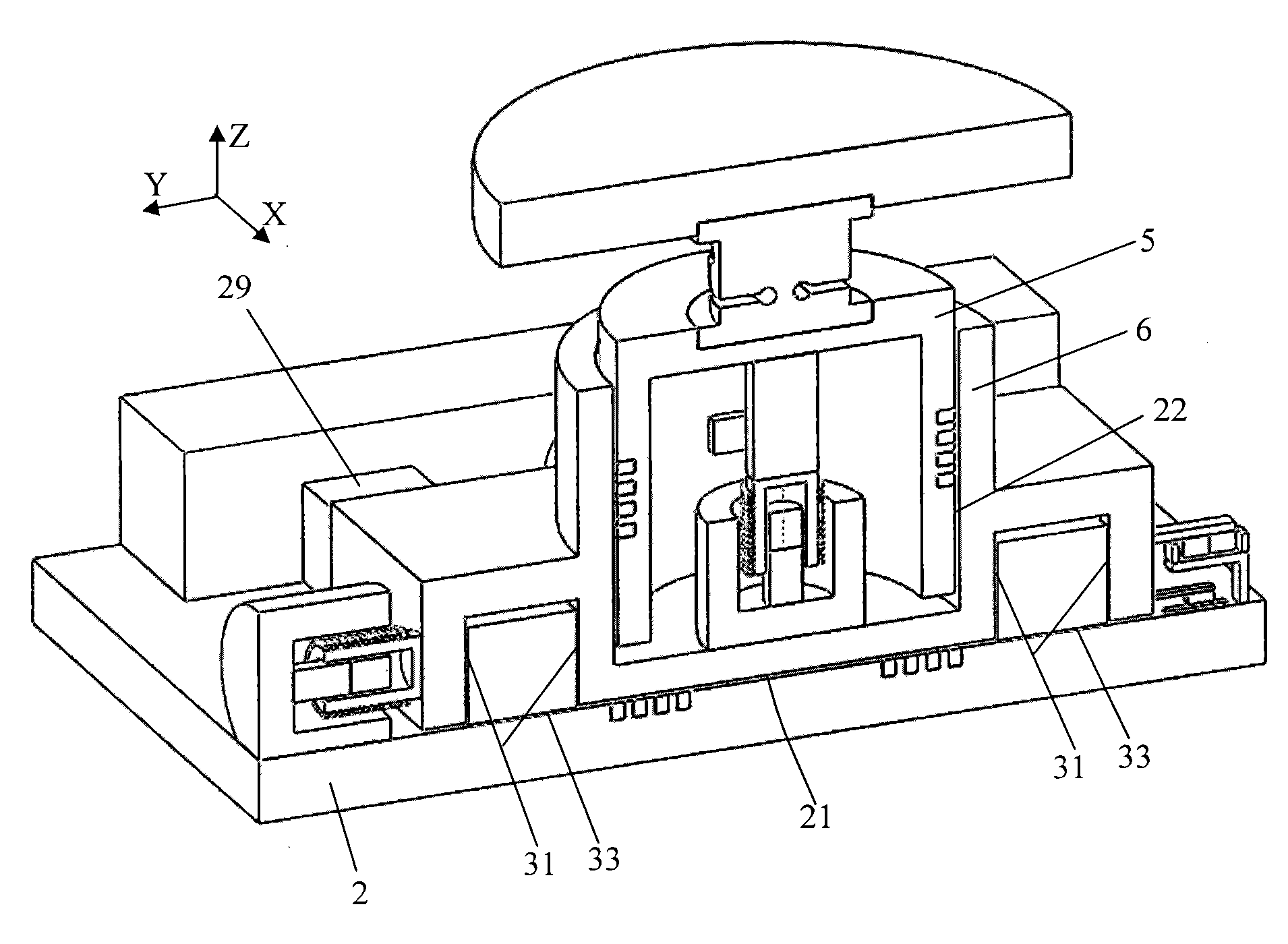 Electromagnetic damping vibration isolator with coplace air flotation orthogonal decoupling and two-dimensional flexible hinge angle decoupling