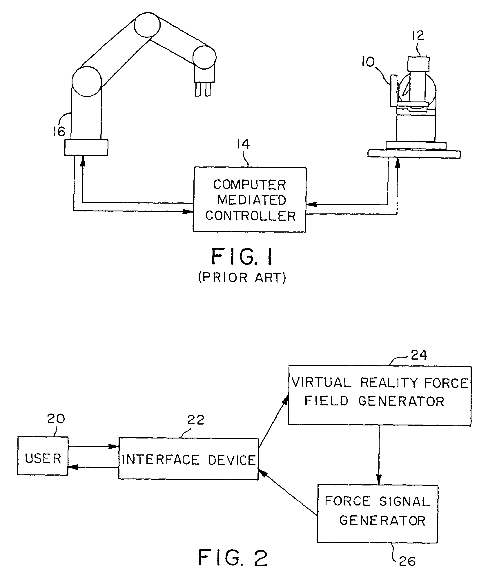 Force feedback system and actuator power management