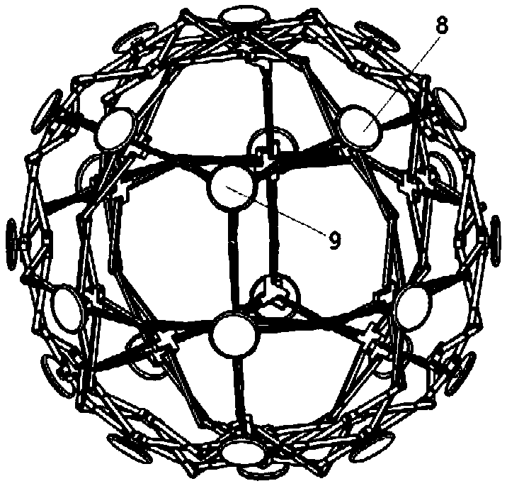 Method and device for internal and external spherical surface polishing of hollow sphere