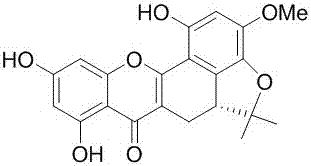 Prenylated flavonoid, and applications thereof in preparing drugs used for treating inflammatory diseases