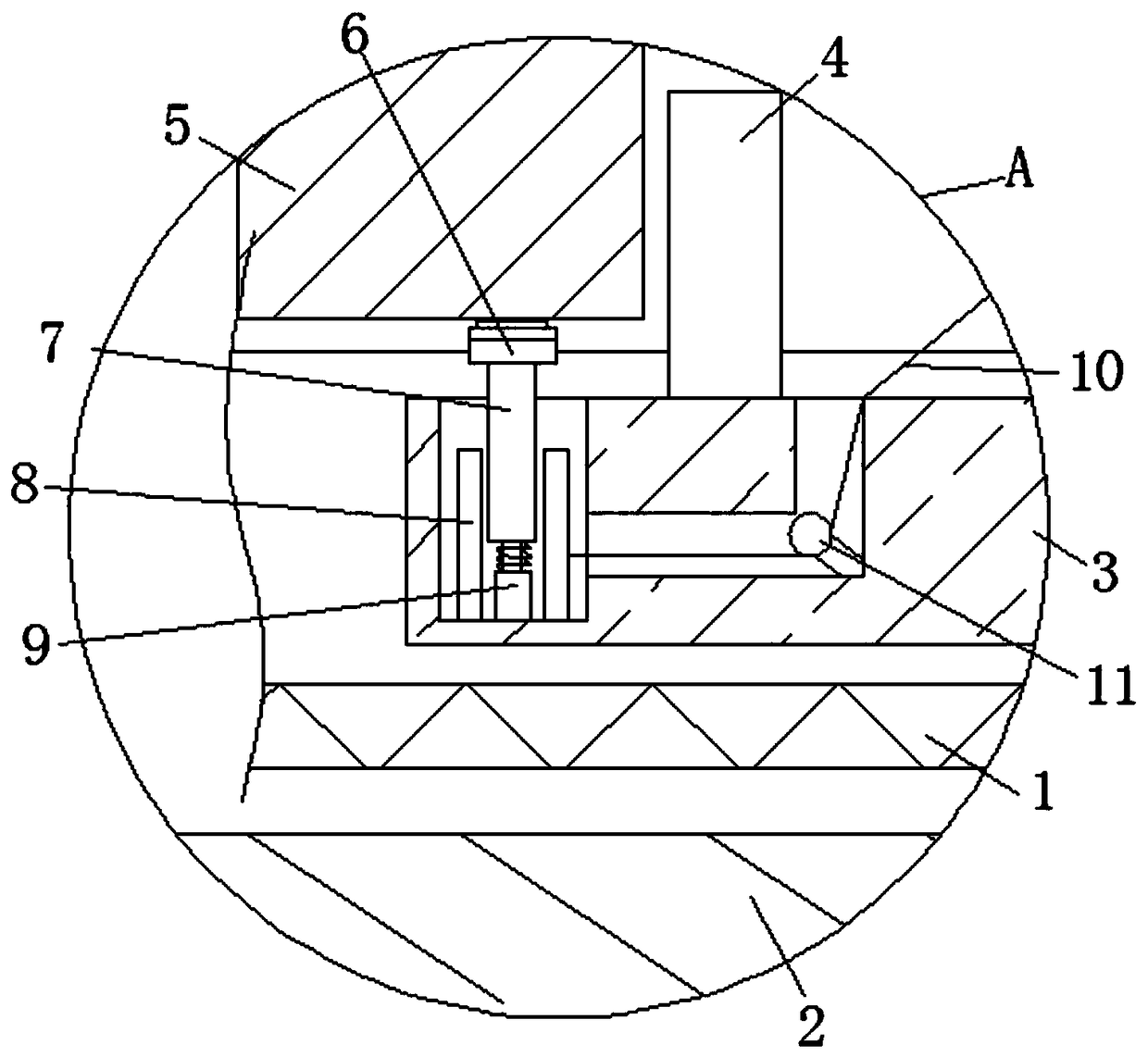 Easily detachable support structure for metal door and window