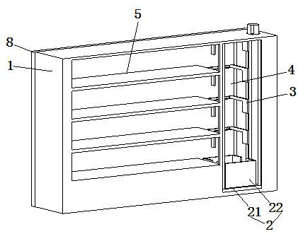 File bag automatic racking device