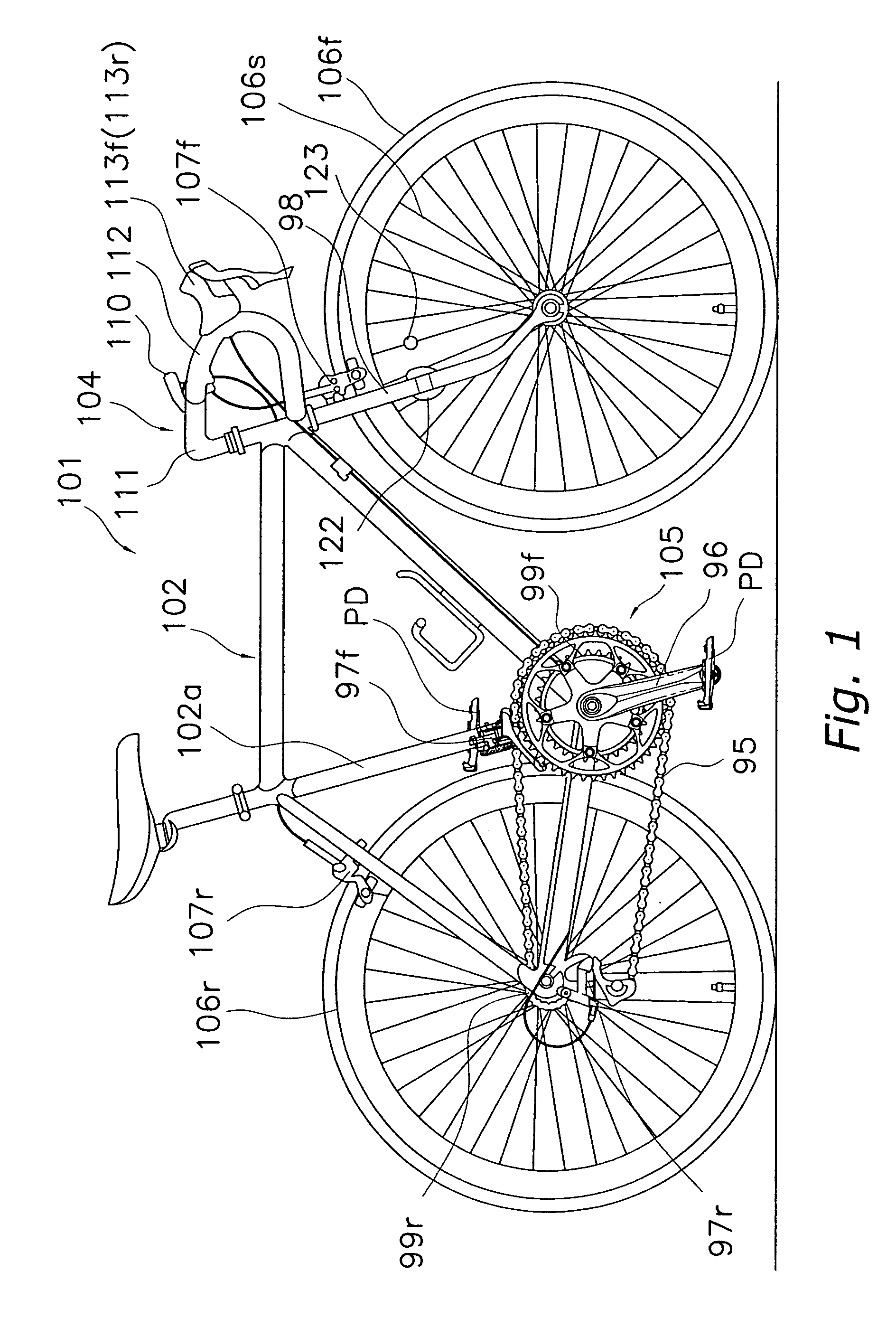 Variable speed drive device for bicycle