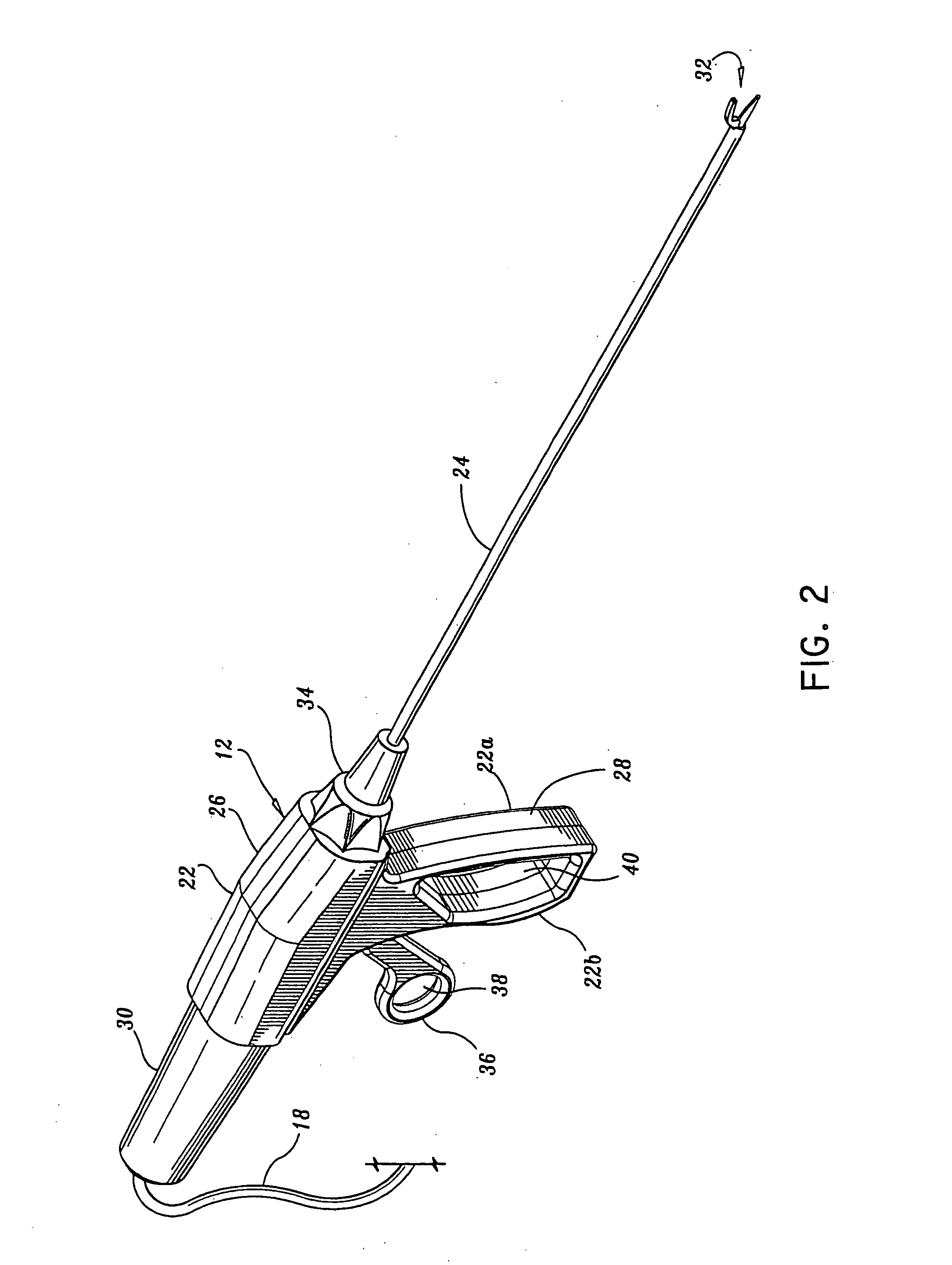 Ultrasonic curved blade