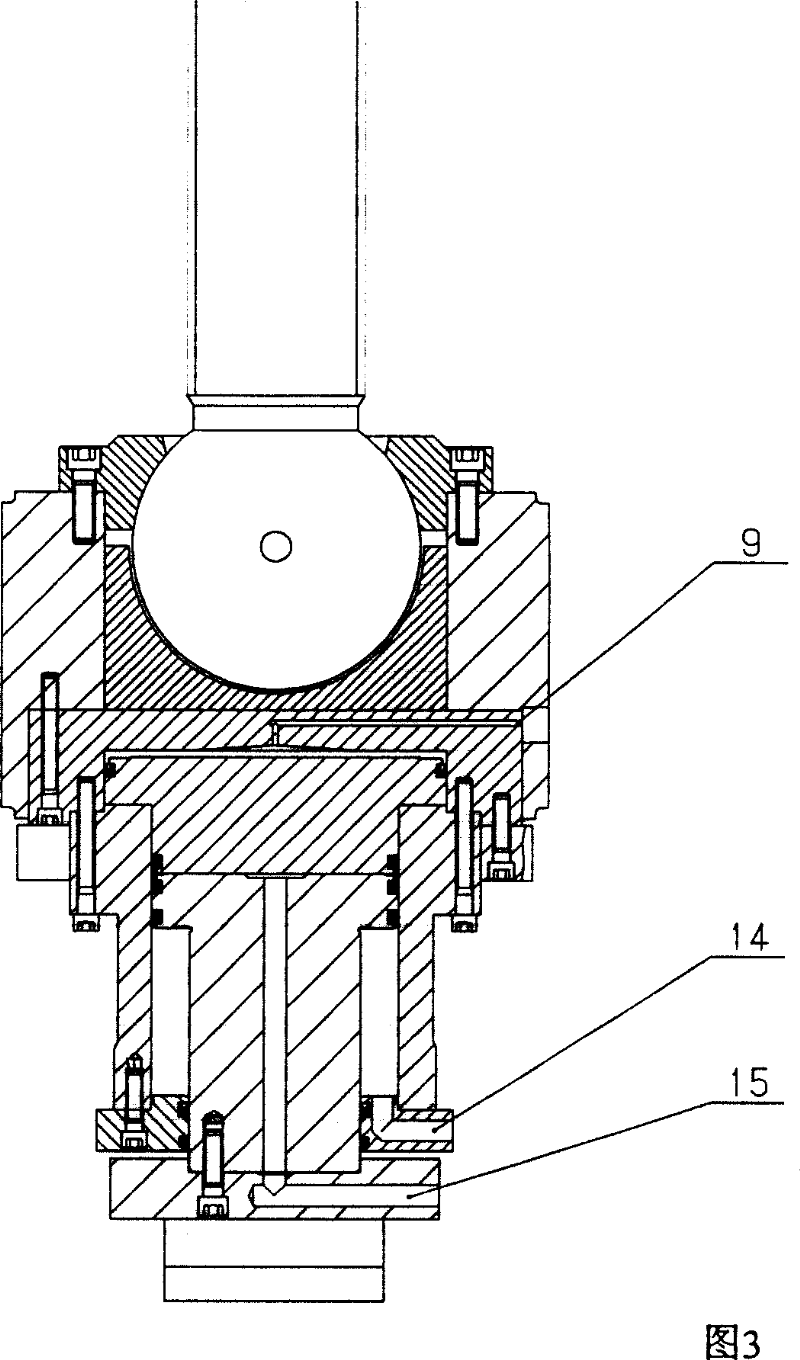 Powder forming machine pressure measuring oil cylinder mechanism