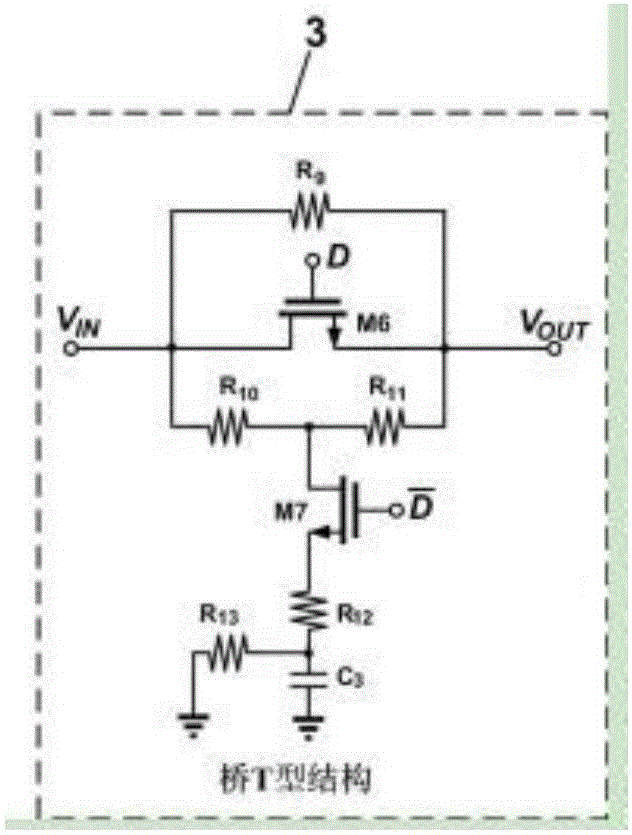 Multidigit digitally controlled attenuator with low additional phase shift