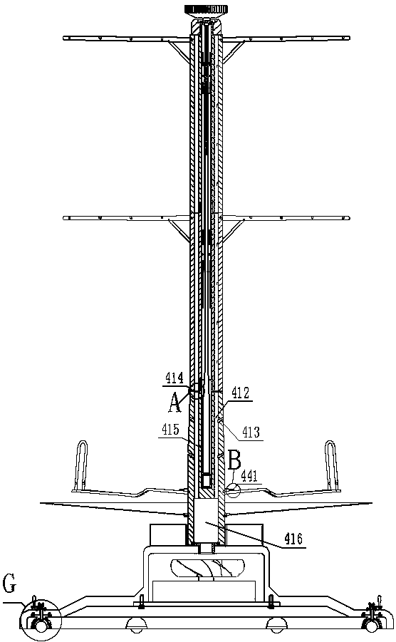 Clothes hanger with hot air function