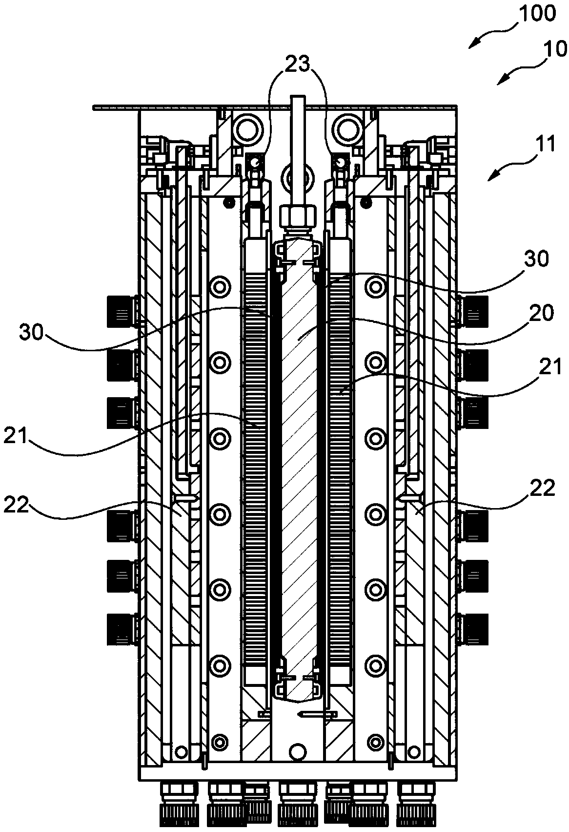 System for chemical and/or electrolytic surface treatment
