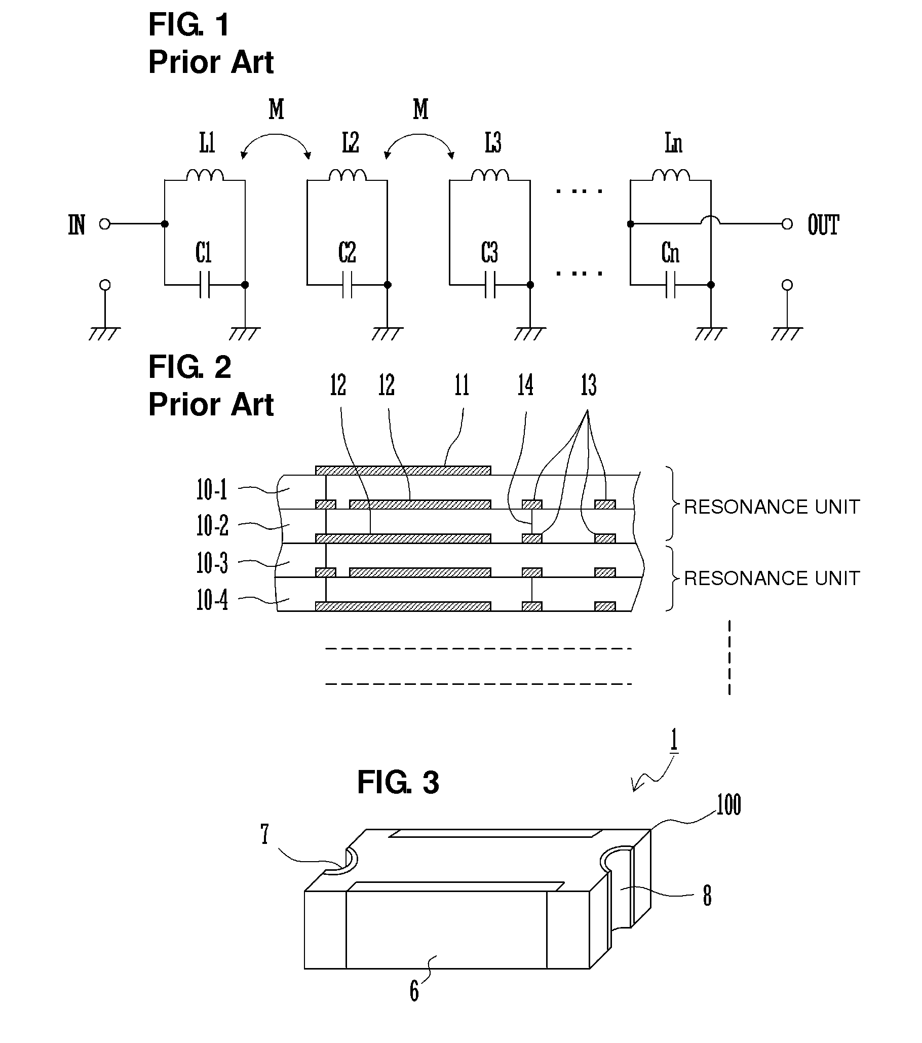 Laminated band pass filter