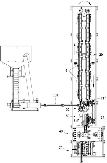 Full-automatic bottle blowing method for large-capacity PP bottles