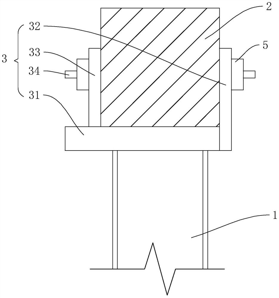 Connecting joint of fabricated steel-timber combined truss