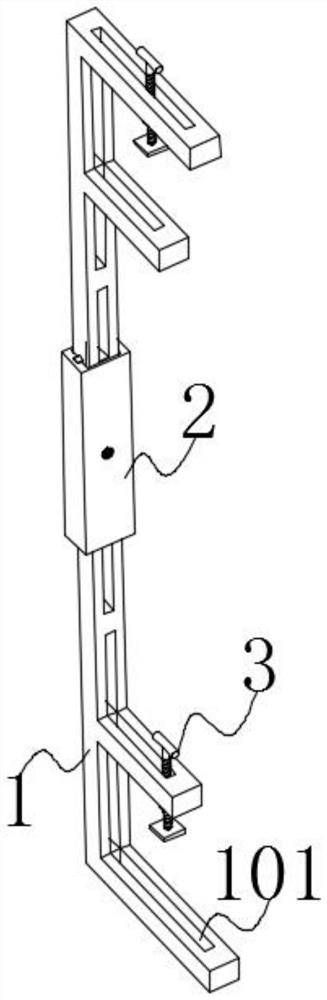 Construction method for integral reinforcing structure of integrated opening-free F-shaped aluminum clamping formwork