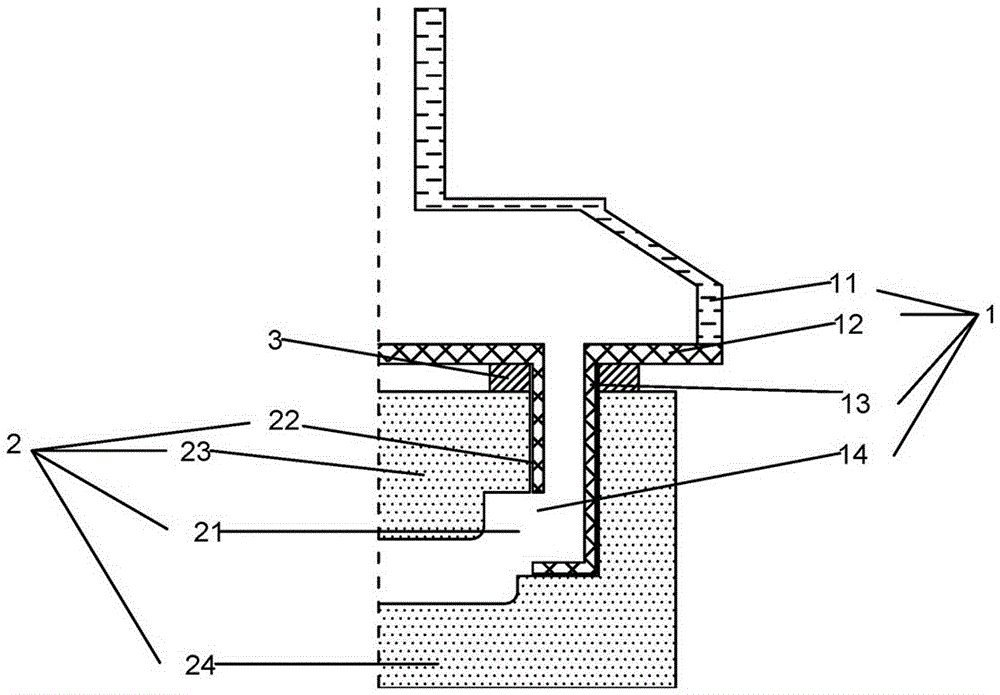 Sand shooting device of cold core box core shooting machine