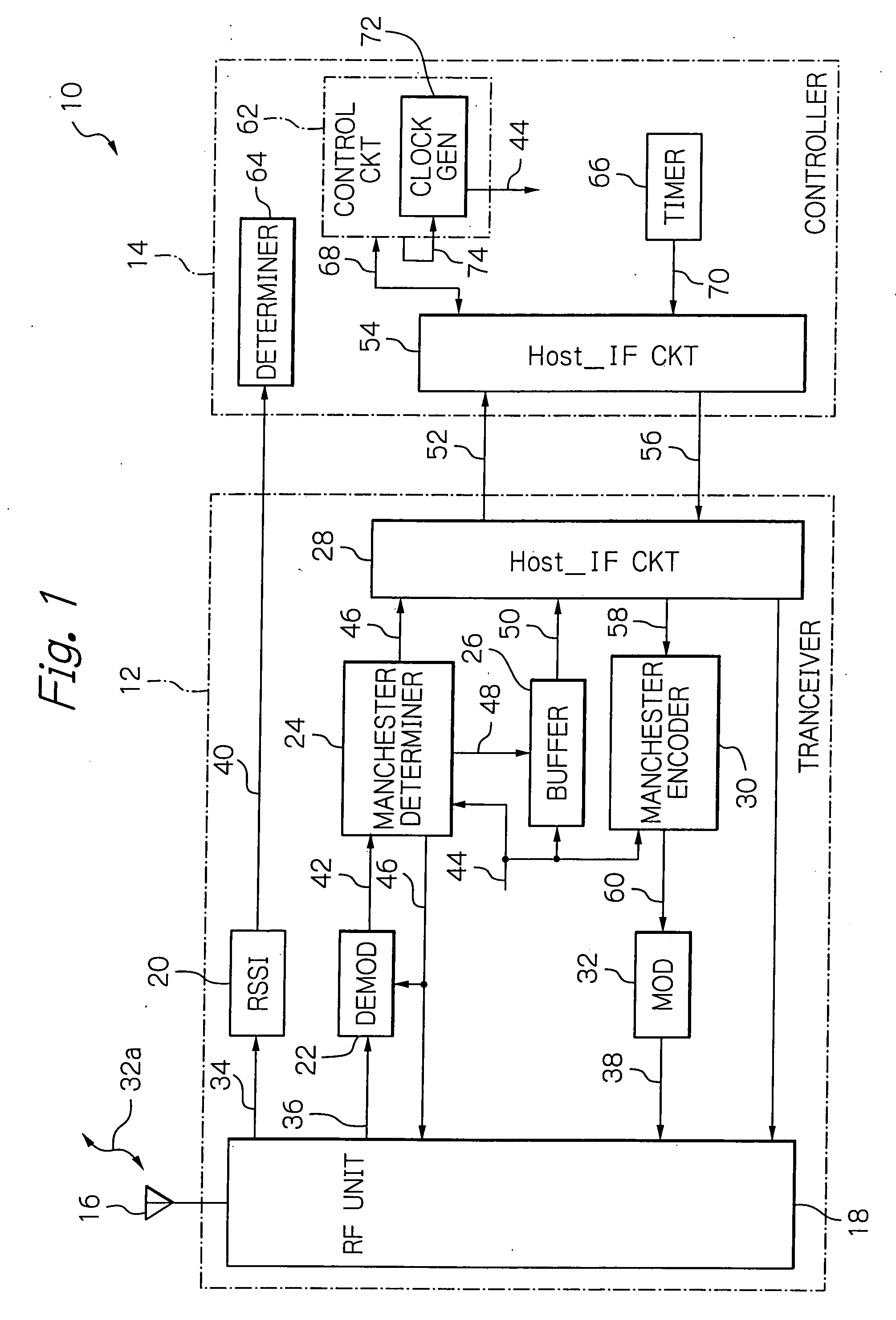 Radio apparatus with wasteful power consumption diminished without reliance upon analysis by an RSSI and a power control method therefor