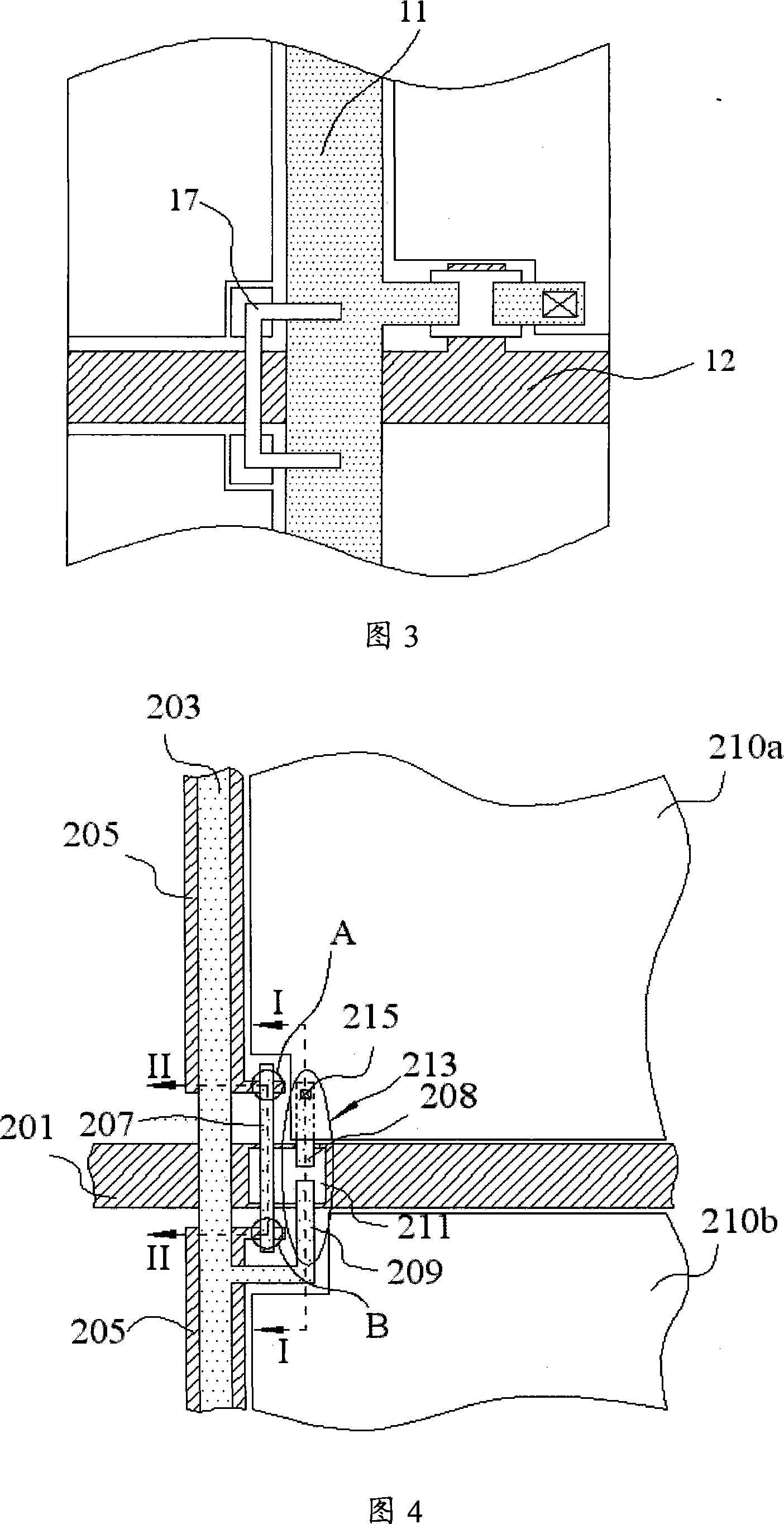 LCD device array substrate, its defect mending method