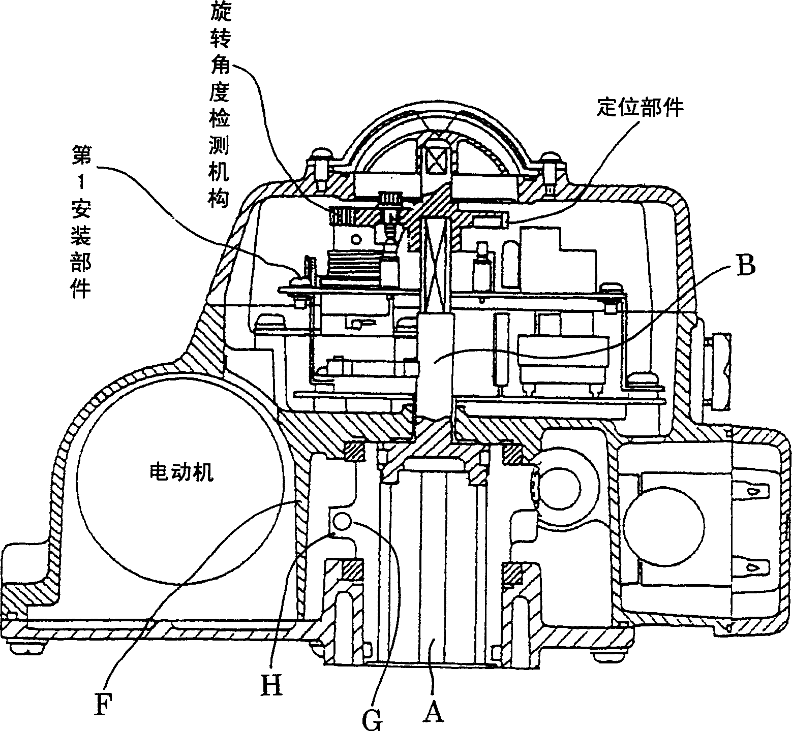 Rotary angle limiting mechanism of rotary valve and regulator therewith