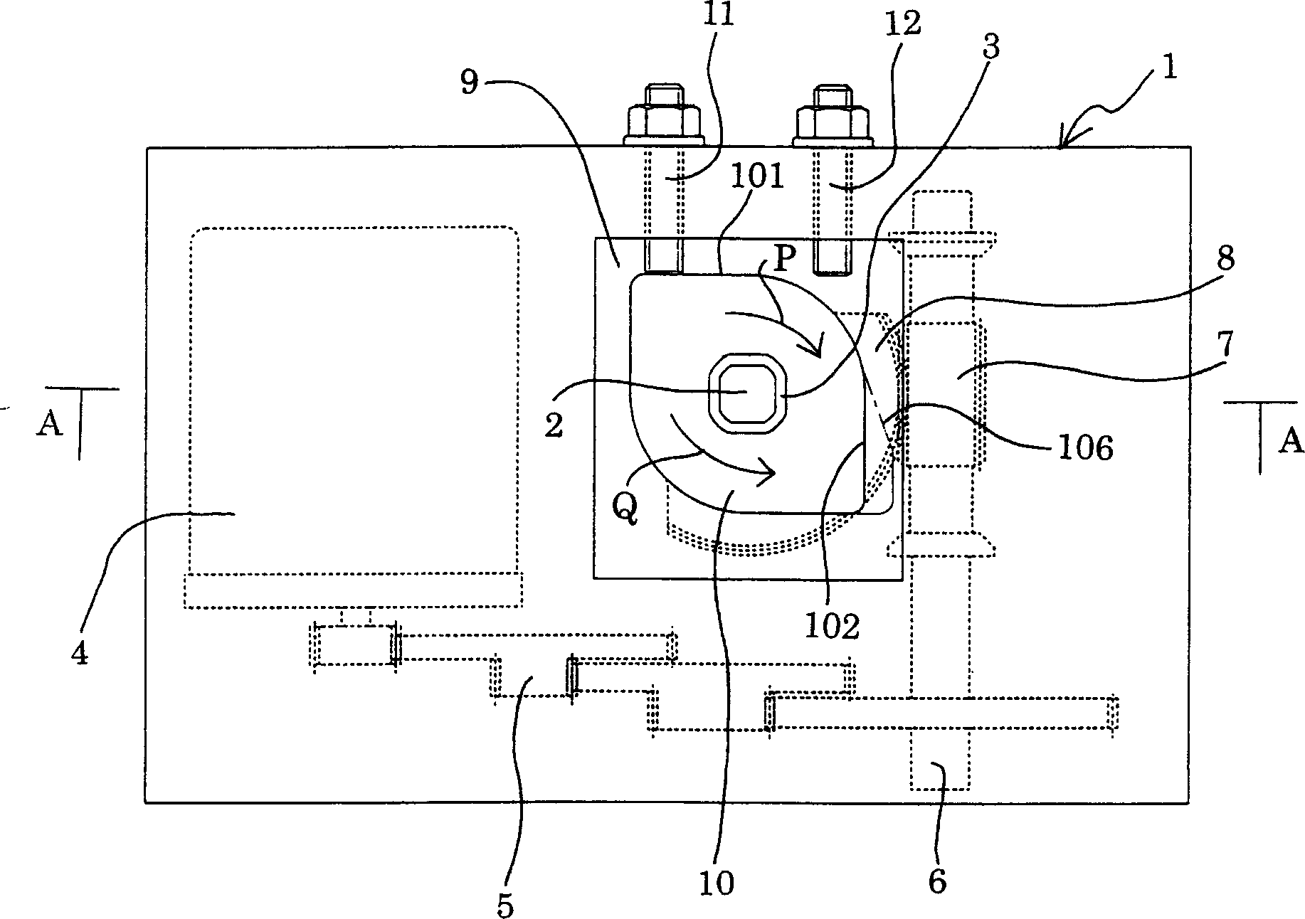 Rotary angle limiting mechanism of rotary valve and regulator therewith