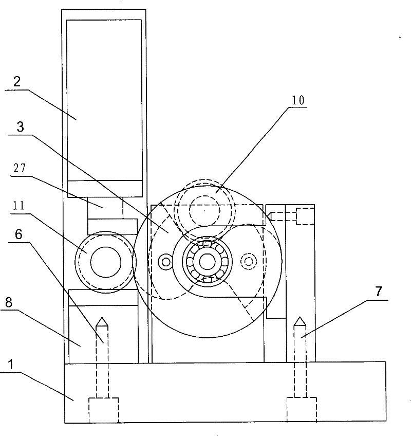 Ball bearing internal ditch automatic measurement feeding device