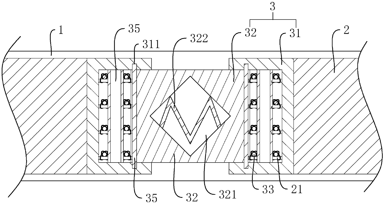 Fabricated underground continuous wall and construction method thereof