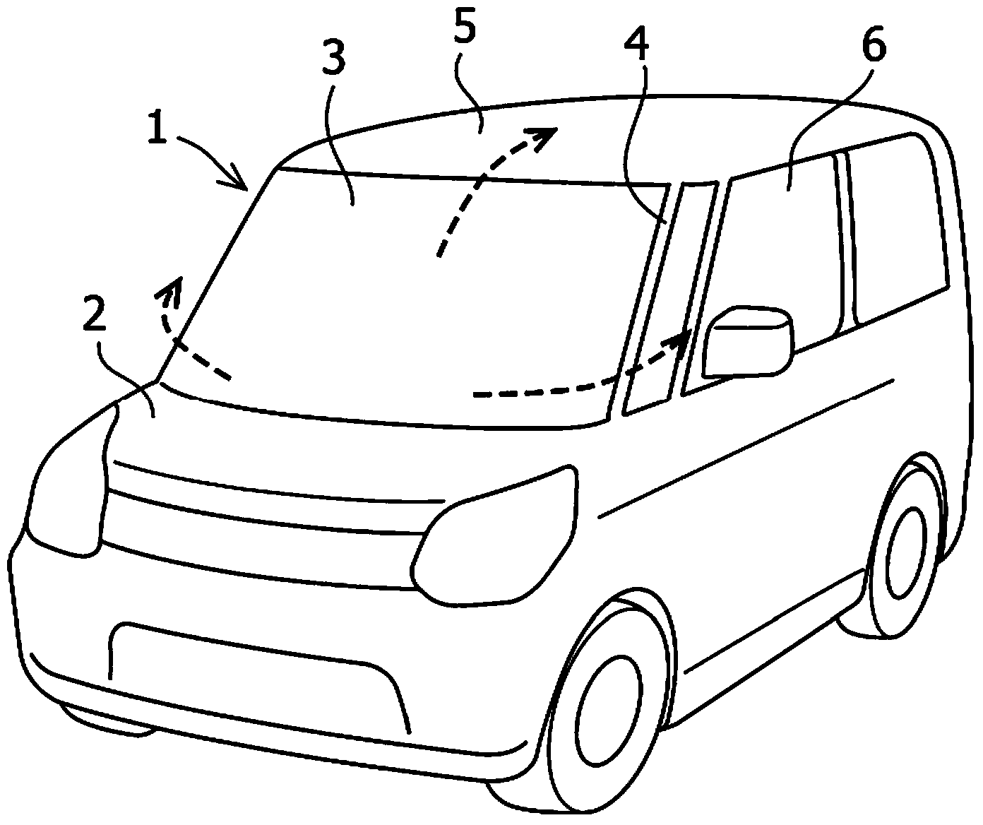 Air noise reducing structure of front pillar