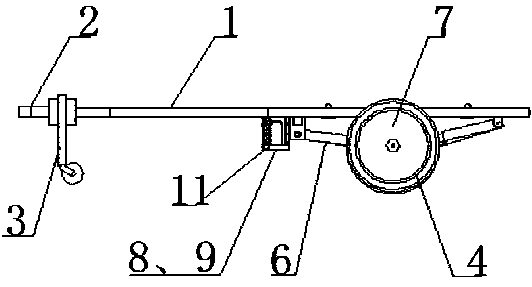 Hub motor type self-generating electricity trailer robot