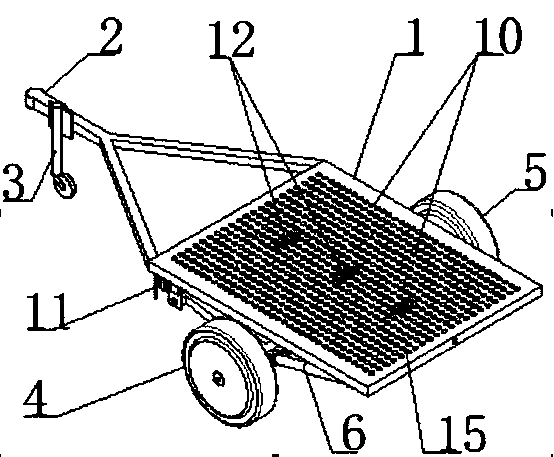 Hub motor type self-generating electricity trailer robot