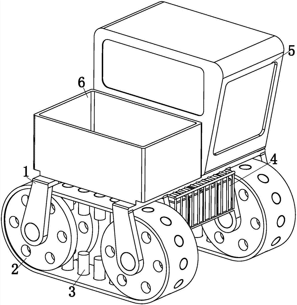 A crawler-type multi-living transport robot