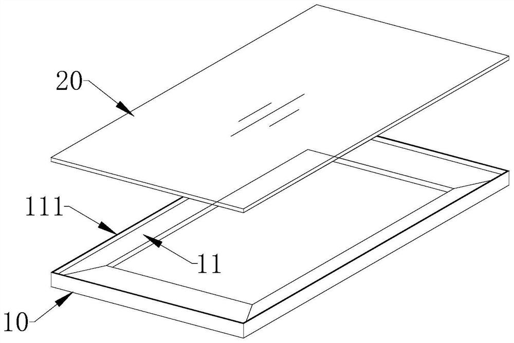 Frameless glass door and manufacturing method